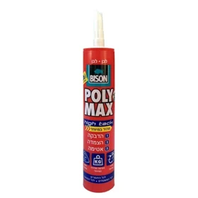 דבק פולימקס POLYMAX לבן בתרמיל BISON HT